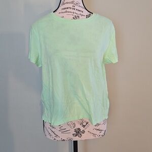 Lime Green Crop Tee